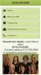 Mobile Screenshot of kenadihairstudio.com