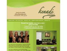 Tablet Screenshot of kenadihairstudio.com